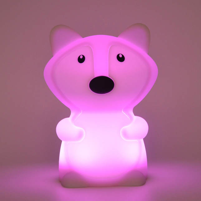 Luce notturna volpe silicone touch per bambini