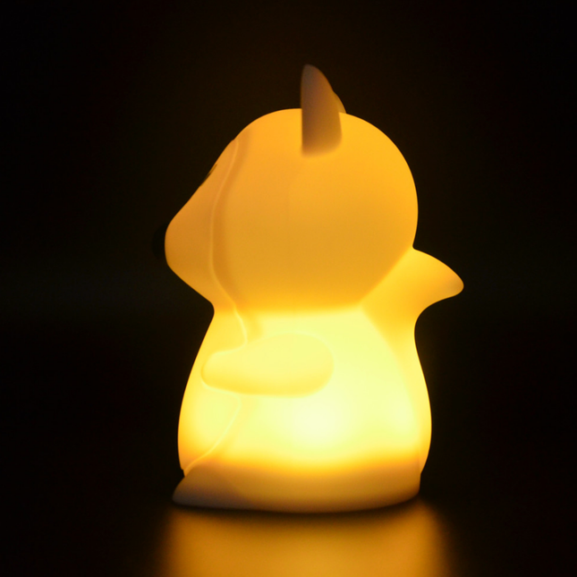 Luce notturna volpe silicone touch per bambini
