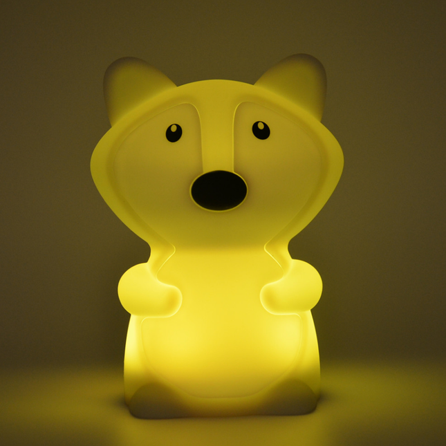 Luce notturna volpe silicone touch per bambini