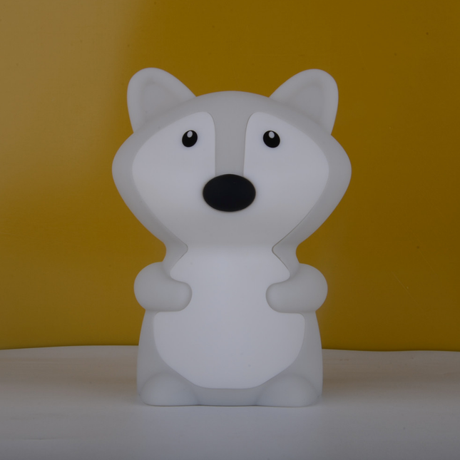 Luce notturna volpe silicone touch per bambini