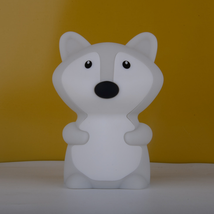 Luce notturna volpe silicone touch per bambini