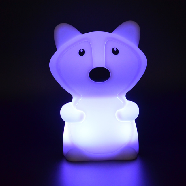 Luce notturna volpe silicone touch per bambini