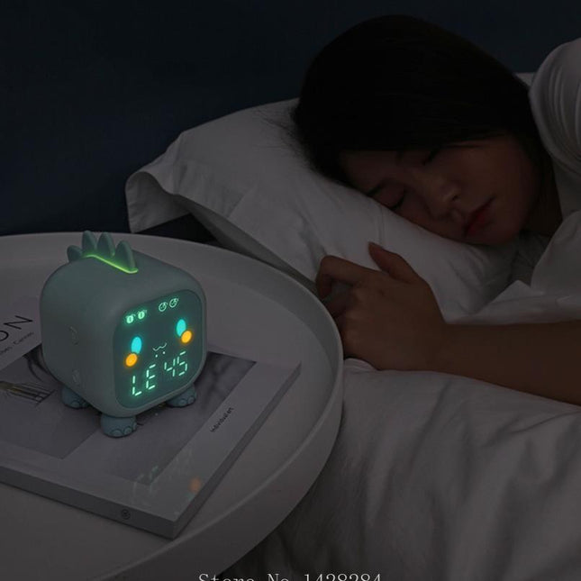 Luce notturna e sveglia dinosauro