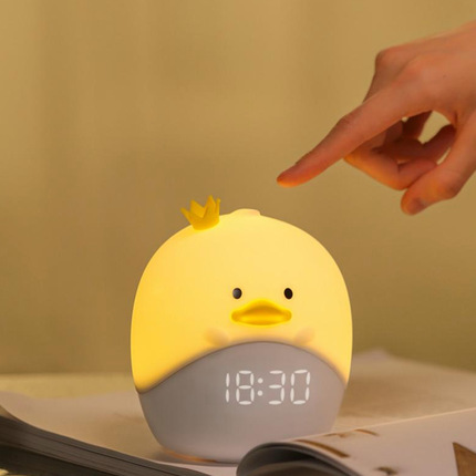 Sveglia digitale pulcino con luce notturna