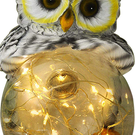 Luce solare da giardino a forma gufo