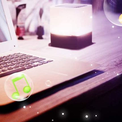 Lampada sveglia con cassa Bluetooth touch