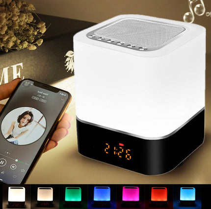 Lampada sveglia con cassa Bluetooth touch