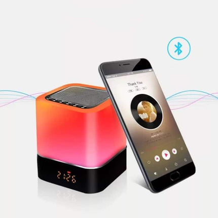Lampada sveglia con cassa Bluetooth touch