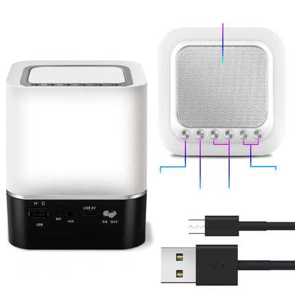 Lampada sveglia con cassa Bluetooth touch