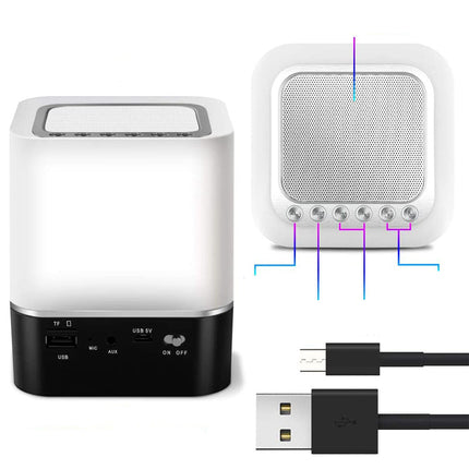 Lampada sveglia con cassa Bluetooth touch