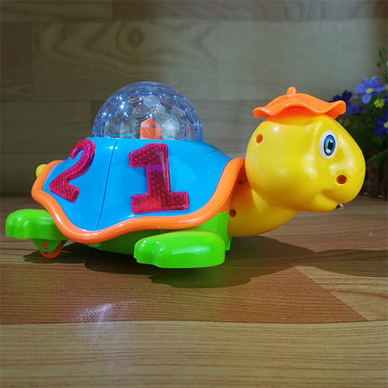 Giocattolo tartaruga musicale con proiettore per neonati