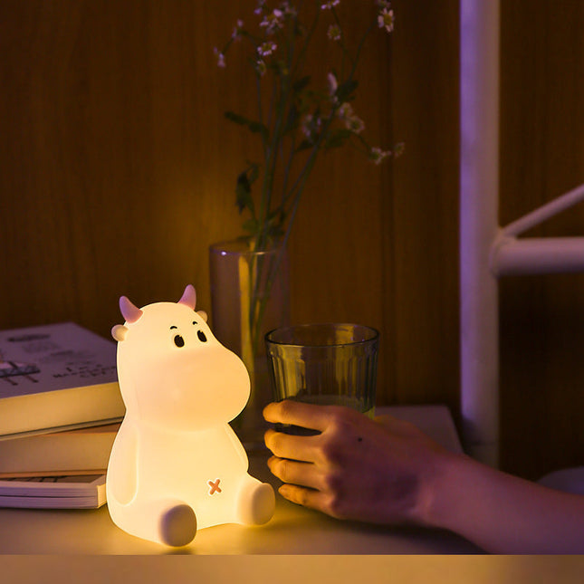 Luce notturna mucca silicone dimmerabile