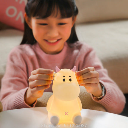 Luce notturna mucca silicone dimmerabile