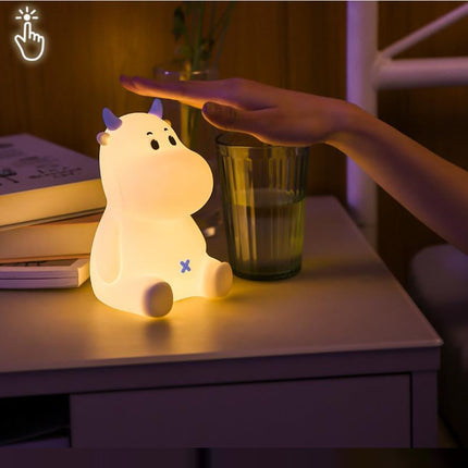 Luce notturna mucca silicone dimmerabile