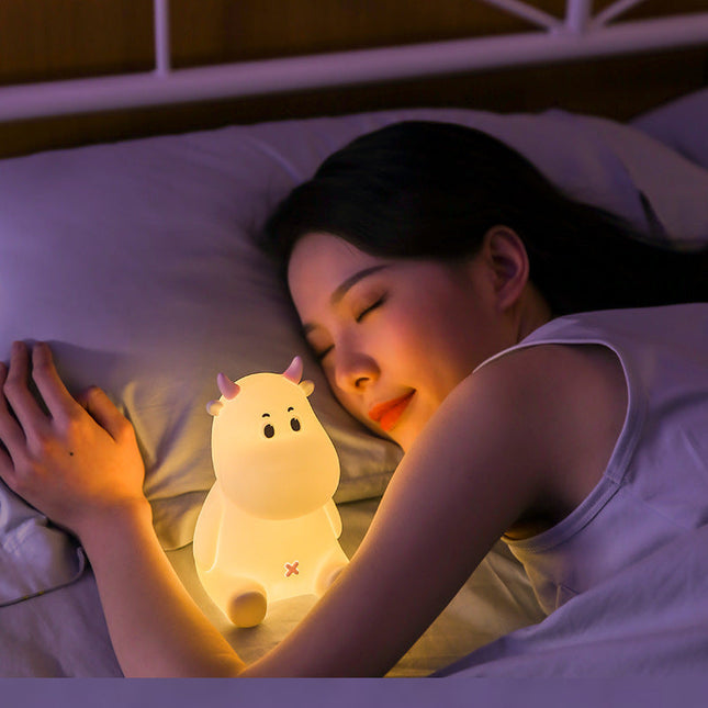 Luce notturna mucca silicone dimmerabile