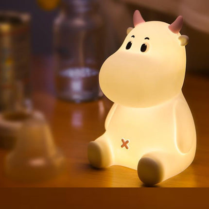 Luce notturna mucca silicone dimmerabile
