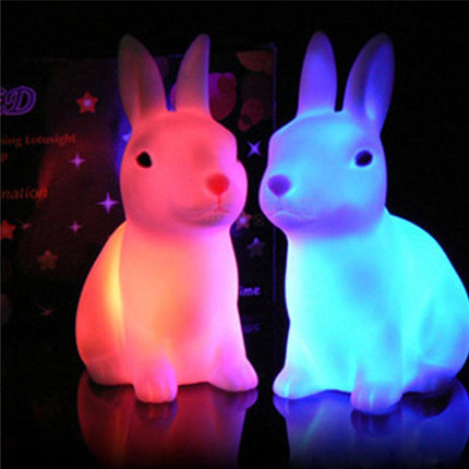 Luce notturna coniglio LED cambia colore