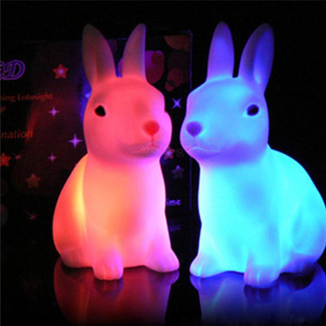 Luce notturna coniglio LED cambia colore