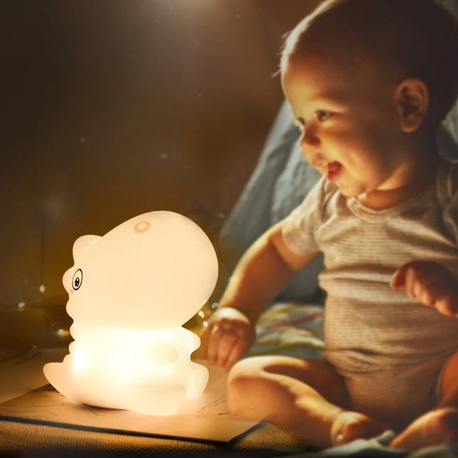 Luce notturna LED dinosauro per neonato